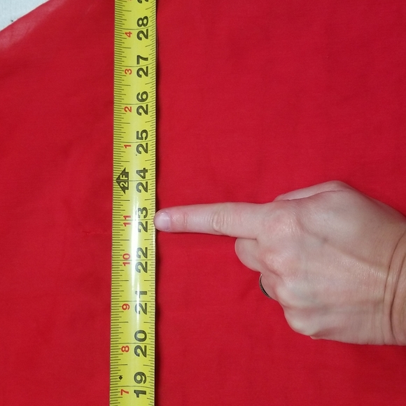 🔥Forever21 Red Sheer Boho Aztec Printed Beach Cover Up S/M - Picture 4 of 8